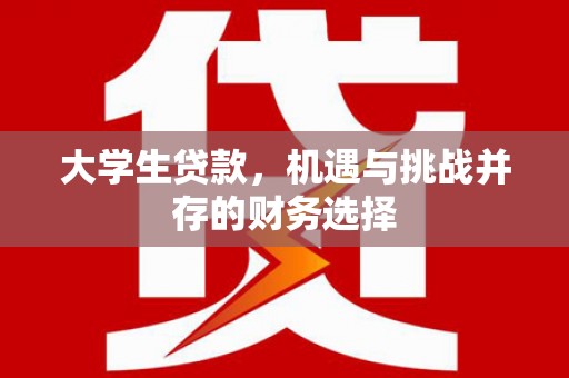 信阳大学生贷款，机遇与挑战并存的财务选择
