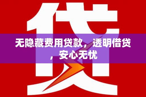 信阳无隐藏费用贷款，透明借贷，安心无忧