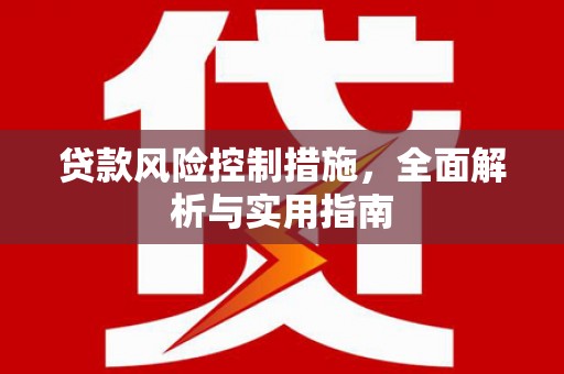 信阳贷款风险控制措施，全面解析与实用指南