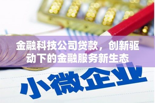 信阳金融科技公司贷款，创新驱动下的金融服务新生态