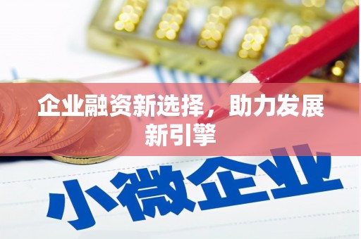 信阳企业融资新选择，助力发展新引擎