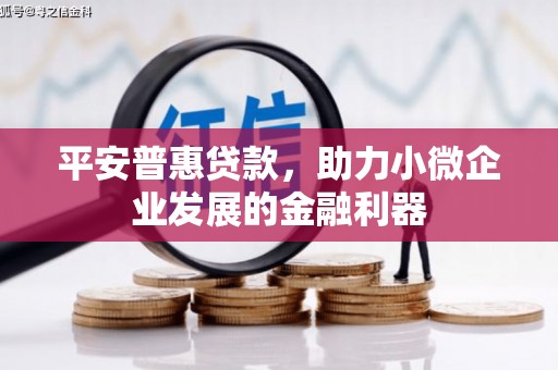 信阳平安普惠贷款，助力小微企业发展的金融利器