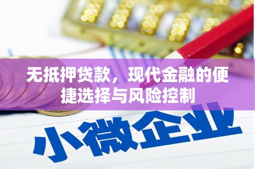 信阳无抵押贷款，现代金融的便捷选择与风险控制