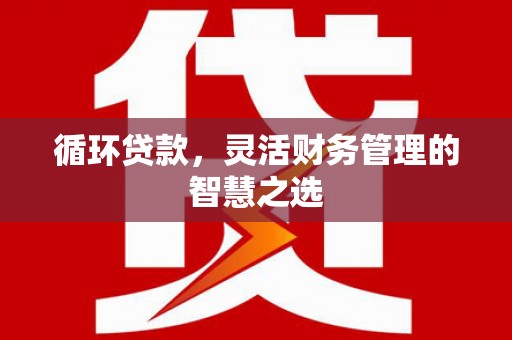 信阳循环贷款，灵活财务管理的智慧之选
