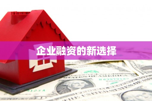 信阳企业融资的新选择