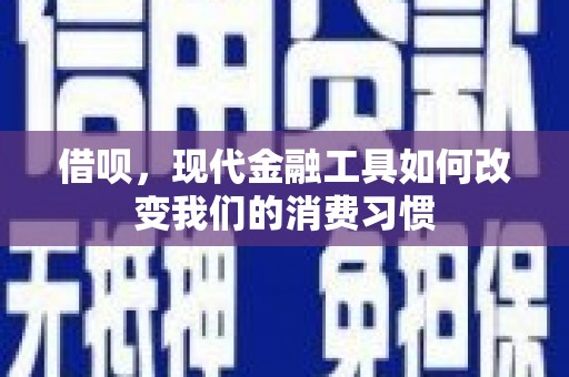 信阳借呗，现代金融工具如何改变我们的消费习惯