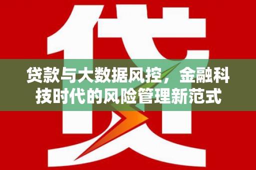 信阳贷款与大数据风控，金融科技时代的风险管理新范式