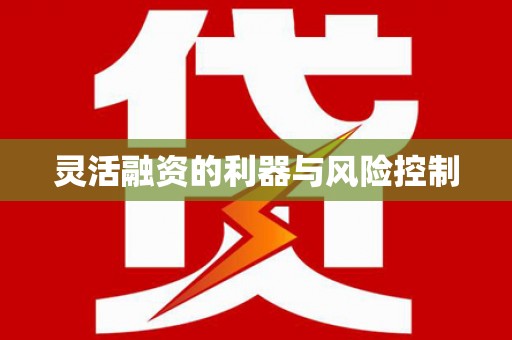 信阳灵活融资的利器与风险控制