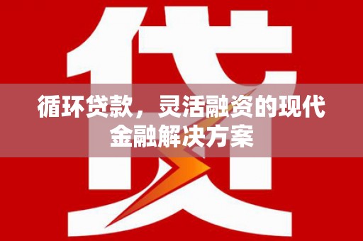 信阳循环贷款，灵活融资的现代金融解决方案