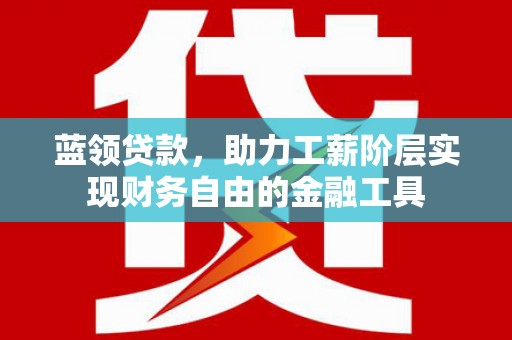 信阳蓝领贷款，助力工薪阶层实现财务自由的金融工具