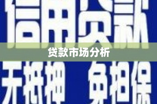 信阳贷款市场分析
