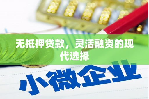 信阳无抵押贷款，灵活融资的现代选择