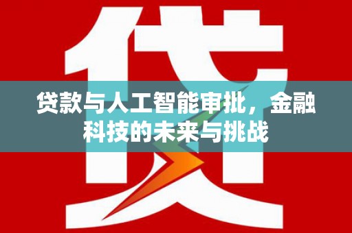 信阳贷款与人工智能审批，金融科技的未来与挑战