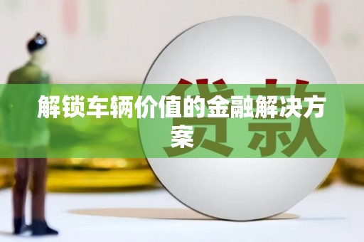 信阳解锁车辆价值的金融解决方案