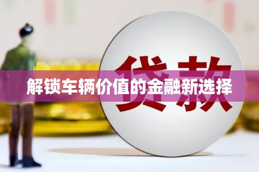 信阳解锁车辆价值的金融新选择